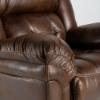 Frontier Rocker Recliner – Espresso Fabric Cover (closeup)