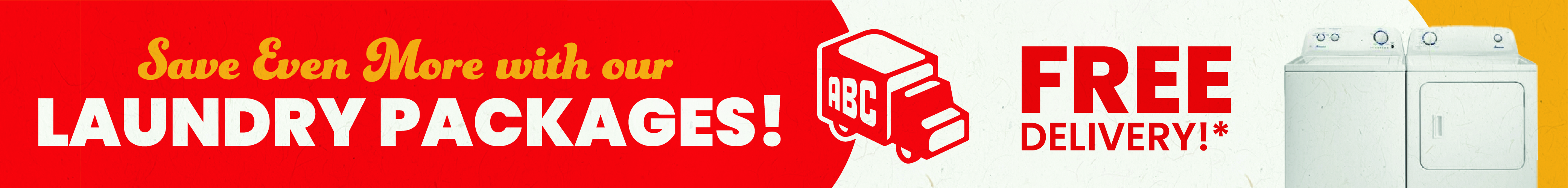 Save even more with our laundry packages.